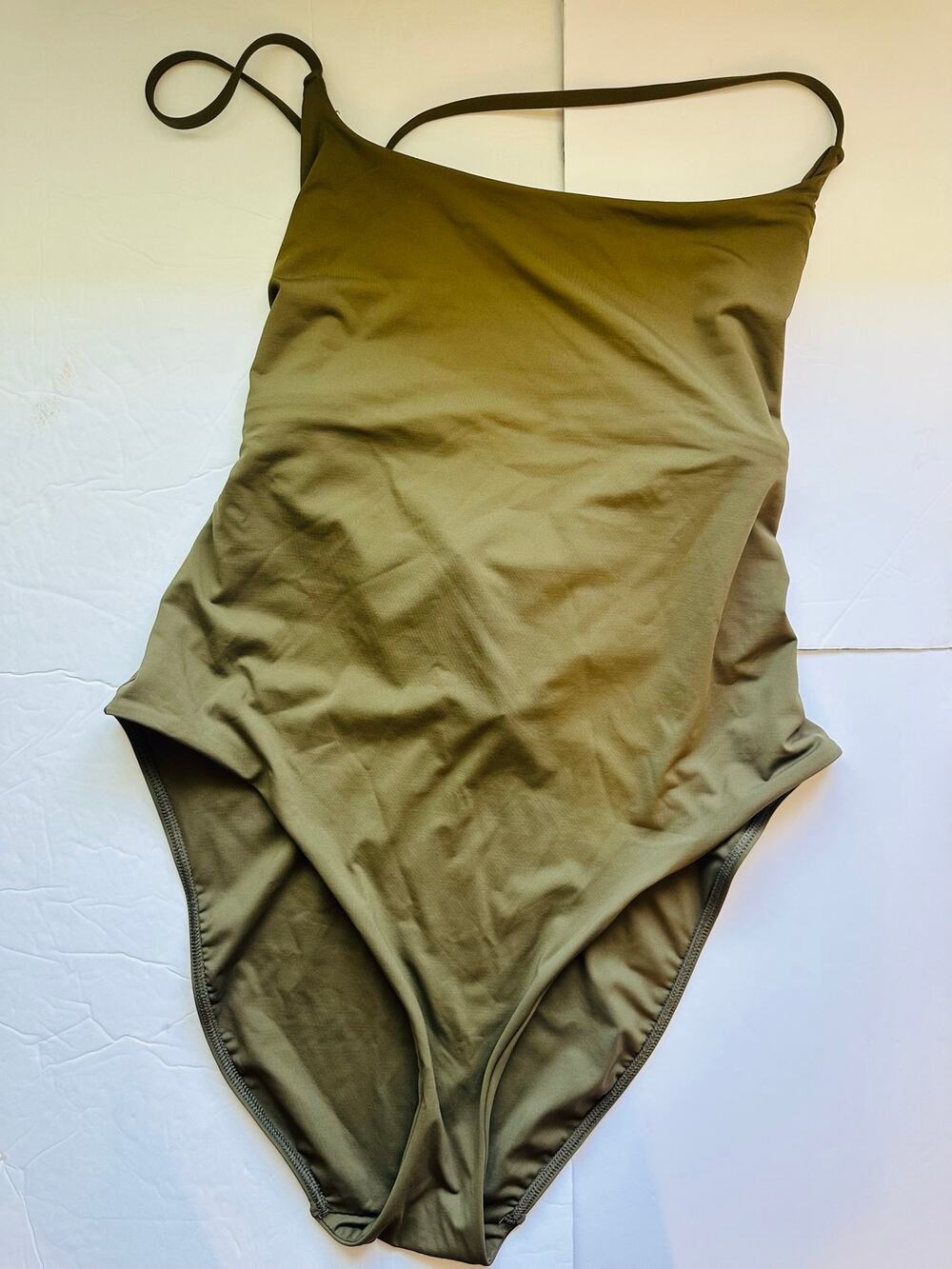 Everlane The String One-Piece Swimsuit in Olive - Size L